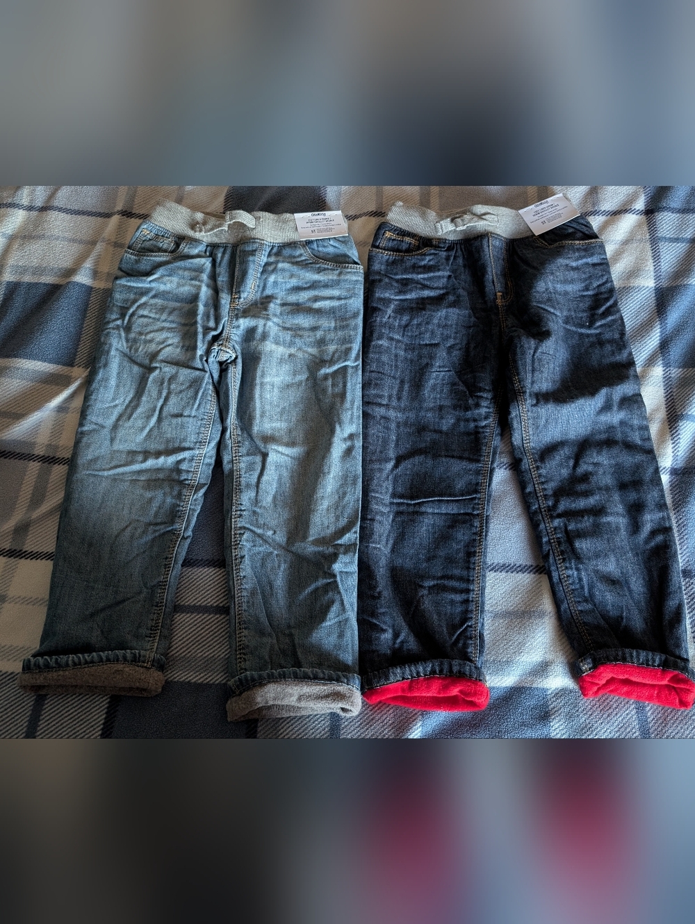 OshKosh B'gosh light and dark blue denim kids jeans with tags 5T